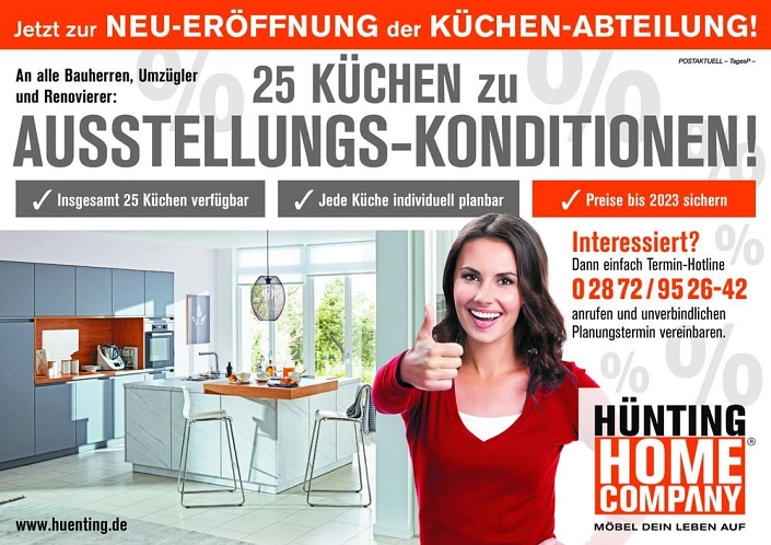 Hünting_Eröffnung Küchenabteilung_Flyer 1 © Stadt Rhede