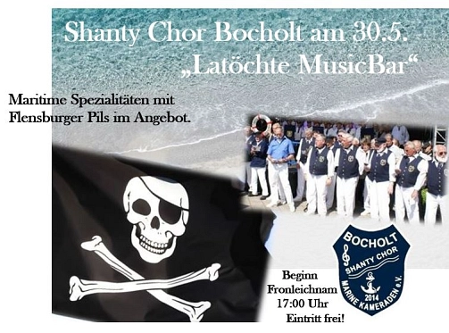 Konzert "Shanty Chor Bocholt" in Latöchte MusicBar © Stadt Rhede