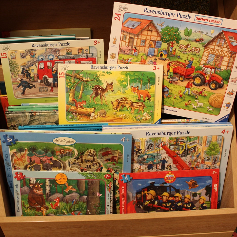Puzzle für Kids bei Das Bücherhaus © Stadt Rhede