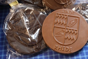 Rheder Wappen aus Schokolade