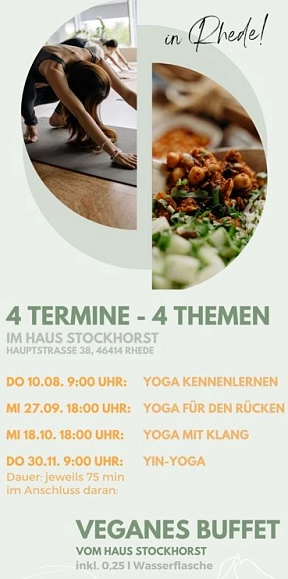 Stockhorst_Yoga meets vegan kitchen 2023 © Stadt Rhede