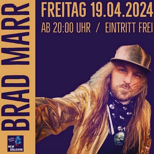 Brad Marr live on stage im New Orleans Rhede