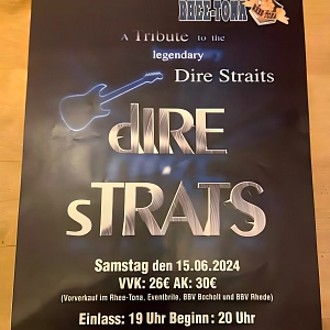 Dire Strats Live-Konzert im Restaurant Rhee-Tona